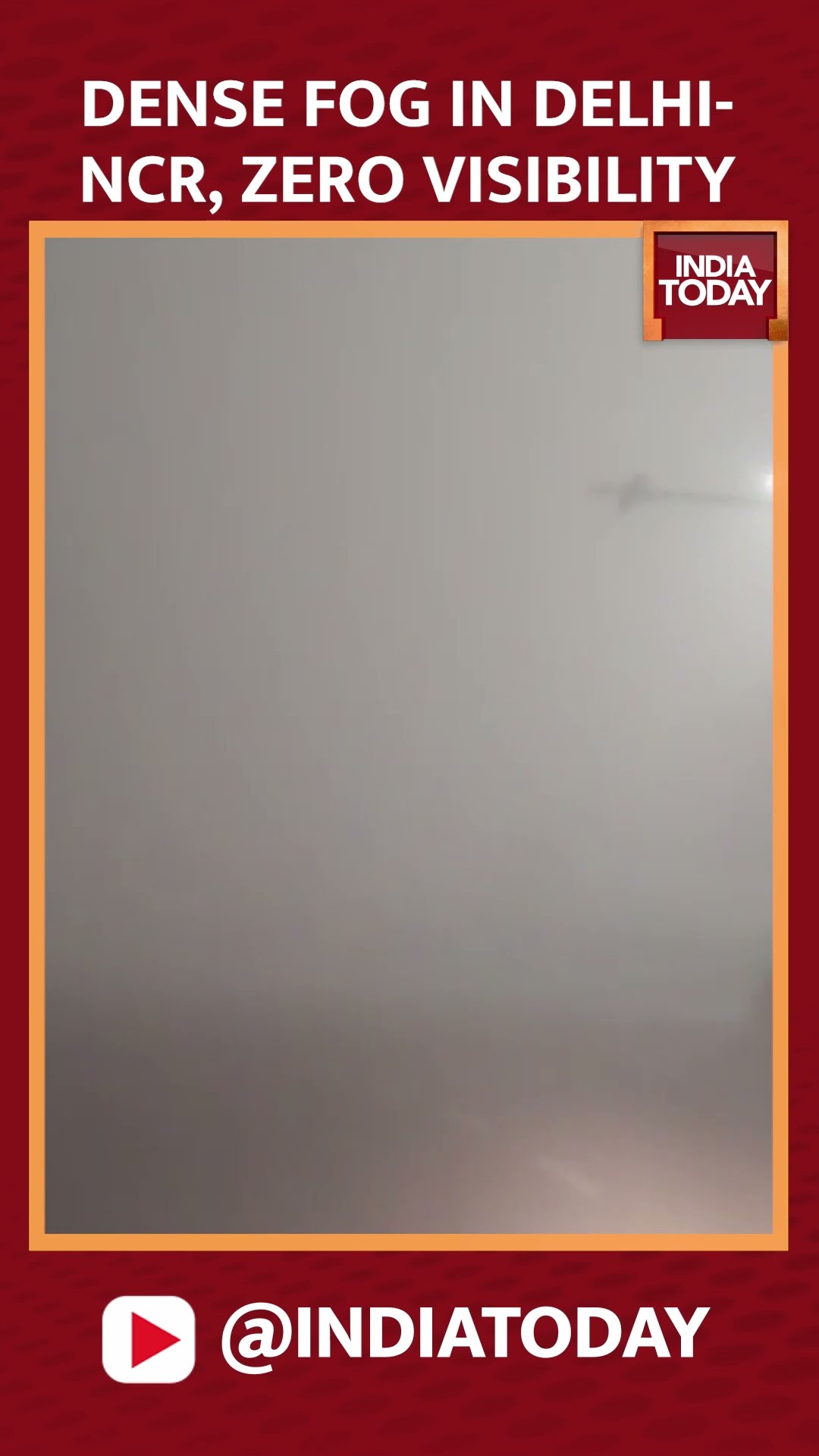 Dense Fog Covers Delhi-NCR, Zero Visibility #fog #delhifog #delhiwinter #zerovisibility #shorts