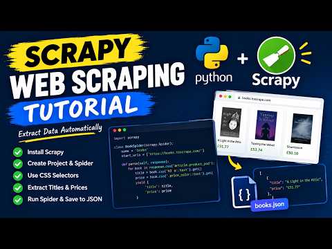 Python Scrapy Web Scraping Tutorial | Beginner's Guide