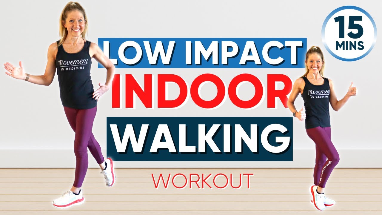 Low impact indoor walking workout 15 minute (ONE MILE CHALLENGE ) 