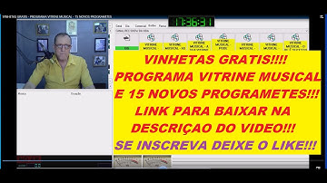 VINHETAS GRATIS - PROGRAMA COMPLETO VITRINE MUSICAL-  15 NOVOS PROGRAMETES - RADIOS - WEB RADIOS