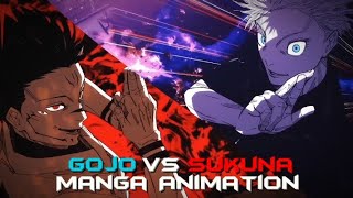 Gojo vs Sukuna manga animation clips 4k (Jujutsu Kaisen)