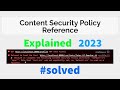 Content security policy  how to solve content security policy error  html vuejs angular react