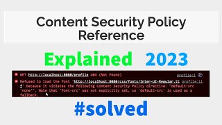 Content Security Policy | How to solve content security policy error | #html #vuejs #angular #react screenshot 3