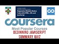 Beginning javascript summary quiz  responsive website basics code with html css javascript coursera