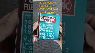 UNBOXING VIC OIL FILTER & FUEL FILTER AT LAZADA APRIL SALE #lazadaph #vicoilfilter #pinoytechs