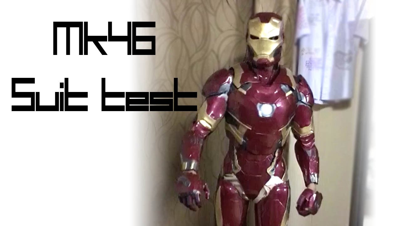 Ironman Mark 46 costume test - YouTube