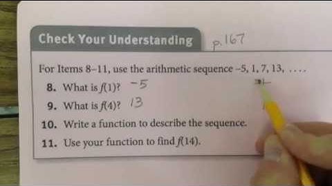 Arithmetic Sequence Recursive Formula part 1