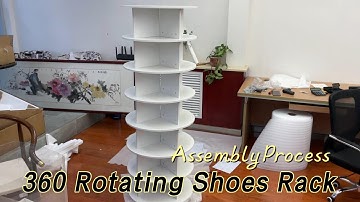 How To Assemble MDF 360 Rotating Shoes Racks?