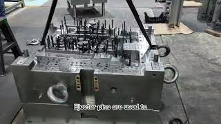 Ejector pins of a bumper bracket mold for cars