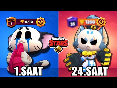 24 SAAT BOYUNCA KİT OYNADIM! KAÇ KUPA KASTIM? Brawl Stars