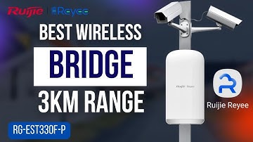 Beste draadloze brug voor CCTV? | RG-EST330F-P Lange afstand 3 km installatie en review | Wi-Fi 5...
