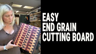 How to make an end grain cutting board. Great  Christmas gift, easy to make . Woodworking project.