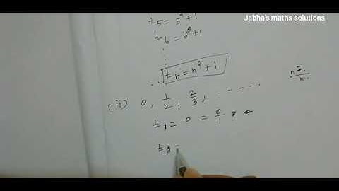 Tn 10th maths exercise 2.4 question 3/find the nth term of the following sequence 2, 5, 10, 17....