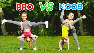 IMPOSSIBLE ACROBATICS CHALLENGE! PRO vs NOOB Spin the Mystery Wheel || Gymnastic Tricks image