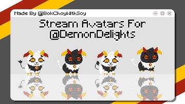 Aseprite - Animated Pixel Demon Goat Stream Avatars Time Lapse