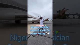 Nigerian Musician Davido Embarks On A New Journey 👀! #davido #travel #privatejet #nigeria