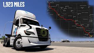 1,923 Miles Long Trip with Freightliner Cascadia (Part 3) | American Truck Simulator | Gameshwar
