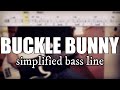 Buckle Bunny [ 4-Strings ] - Tanner Adell | Simplified bass line with tabs #199