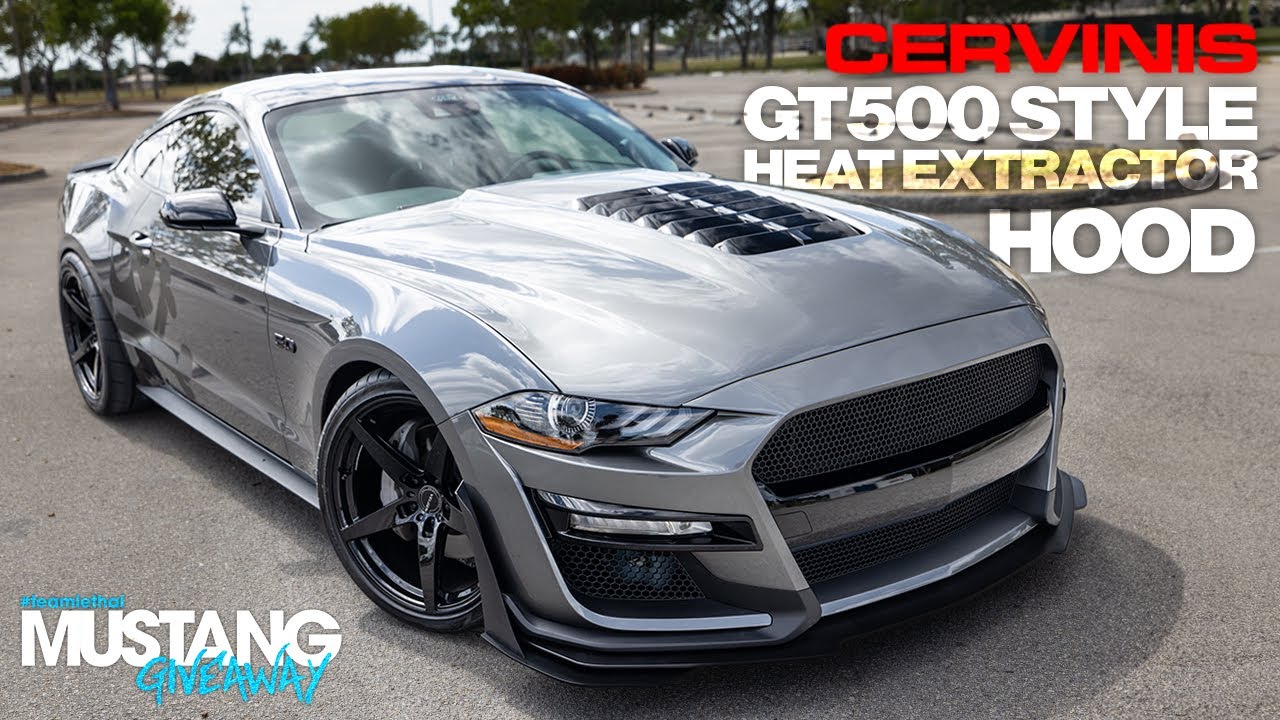Speedway Motors Shelby GT500 Style Fiberglass Hood Scoop - Universal Fit (Approx. 27"x37"x2")