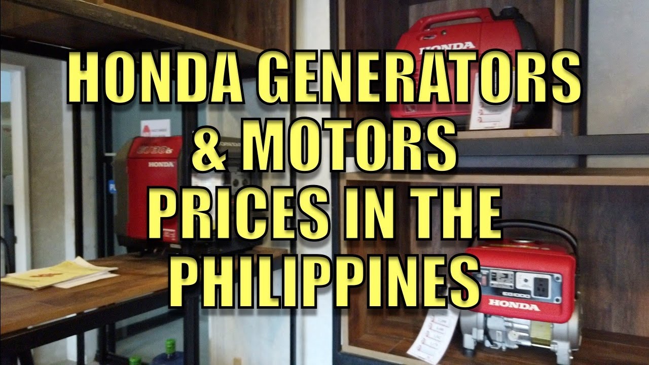 Honda Generators Motors Prices In The Philippines Youtube