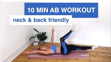 10 MIN NECK FRIENDLY AB WORKOUT | no more neck and lower back pain
