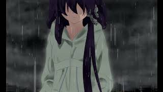 Late Night Rain Melancholy (1 hour Loop)Sleep Relax (Slowed Down + Rain)