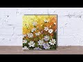 Paint wildflowers with impasto using Heavy body acrylic Part 2