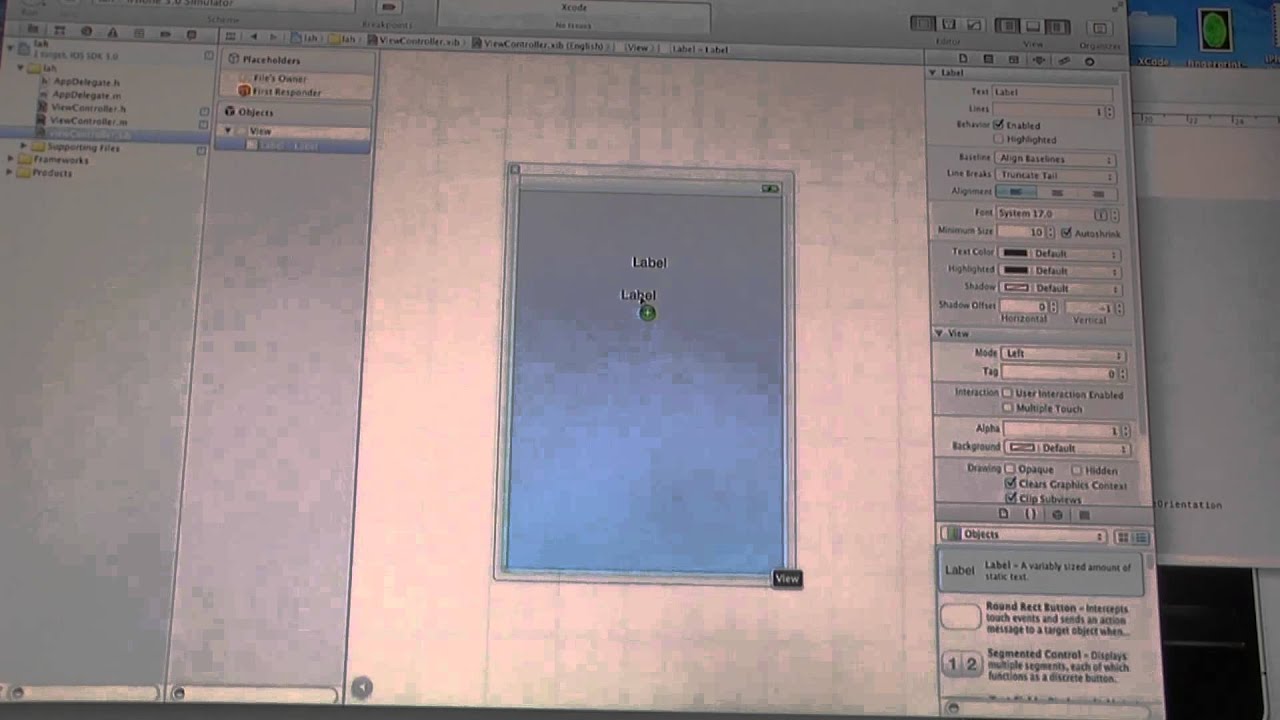 Xcode 4.3 Hello world App - YouTube