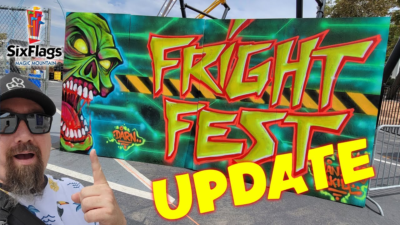 Six Flags Fright Fest Update 08/31/21 Magic Mountain - YouTube