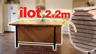 Transformez votre cuisine avec cet îlot en bois!! #diy