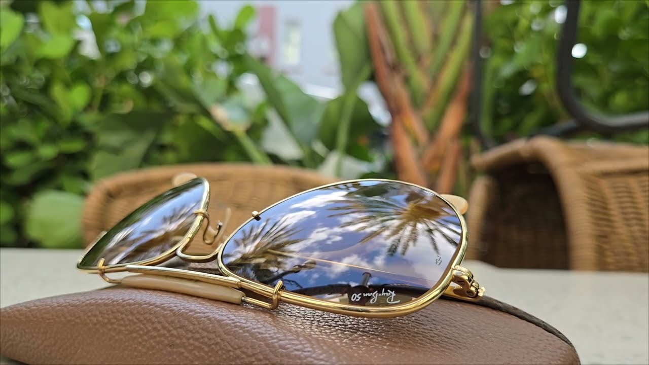 Ray‑Ban “The General” 1987 — 50th Anniversary | B&L USA Gold Frame