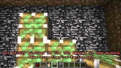 Minecraft Tutorial #2: Piston Drawbridge Tutorial