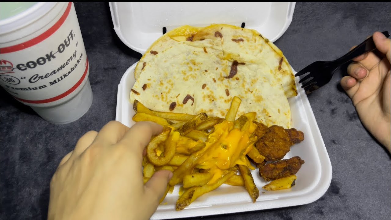 ASMR Rolling + Cook Out Mukbang, Gum chewing, Whispering, Eating Sounds ...