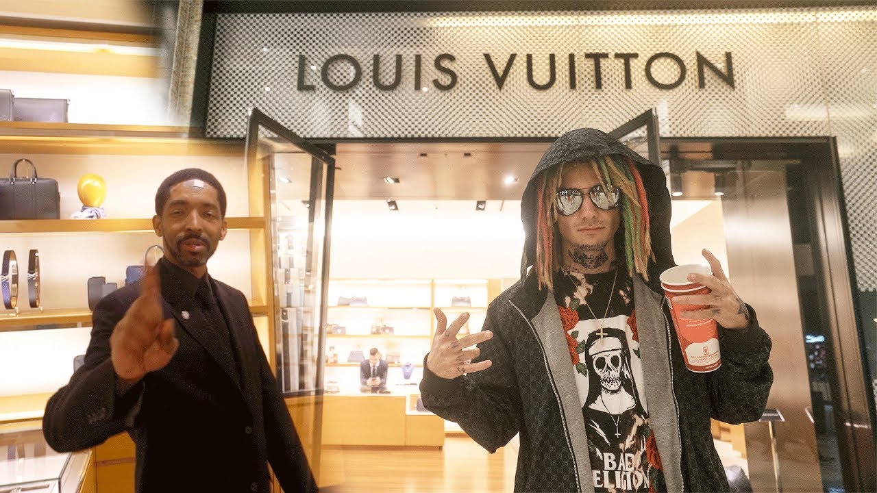 gucci in a louis store