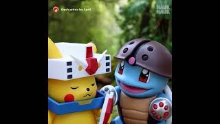 #mechmindedstudios #gundam #pokemon #squirtle #shortvideo #fanmade #pikachu #charmander ##psyduck