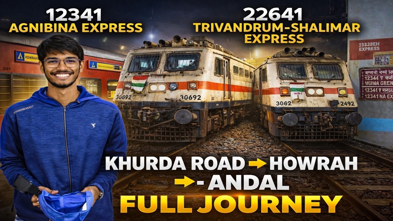 Back to Back Superfast Train Journey! 22641 to Howrah & 12341 to Andal | Full Travel 
