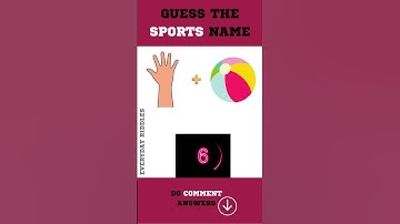CAN YOU GUESS THE SPORTS GAME RIDDLE?  | #shorts #emojipuzzle  #riddles #quiz #puzzle