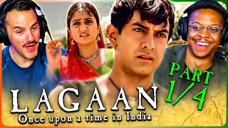 LAGAAN: ONCE UPON A TIME IN INDIA Movie Reaction Part 1/4! | Aamir Khan | Gracy Singh