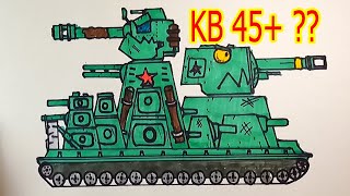 Cách vẽ xe tăng tự chế kb 45 với xe tăng kb 43