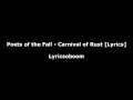 Poets of the fall  carnival of rust lyrics