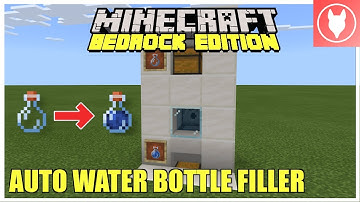Minecraft Bedrock -  1.16 AUTOMATIC WATER BOTTLE FILLER TUTORIAL (Xbox/PS4/MCPE/Windows 10/Switch)