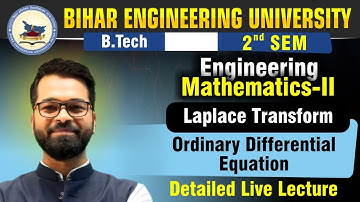 Engineering Mathematics-II | Laplace | Ordinary Differential Equation| 2nd Sem #beu #btech #semester