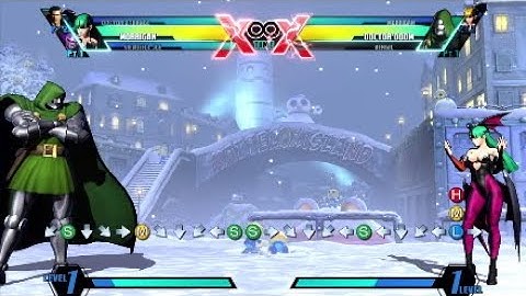UMVC3 Morrigan Soul Drain combos with Viewtiful Joe and Dr.Strange