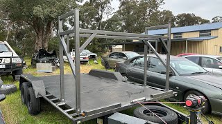 Making A Tyre Rack For Our Car Trailer