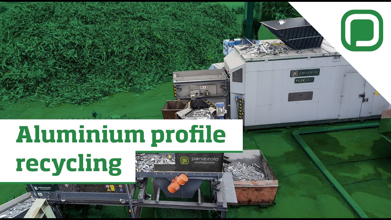 Aluminium profile recycling - Panizzolo Hammermill Flex Mobile - YouTube