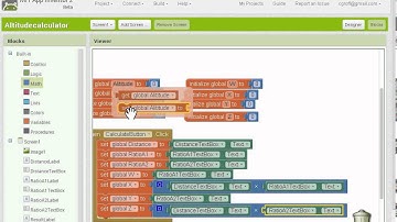App Inventor 2 - Rocket Altitude Calculator - Part 2
