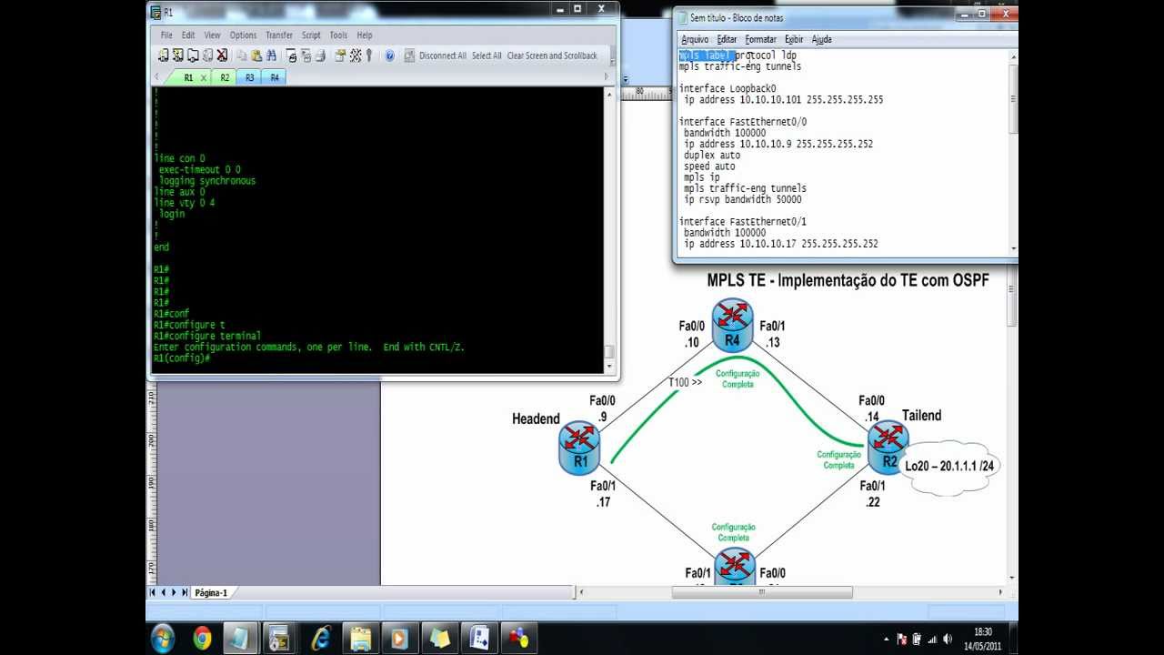 Engenharia de tráfego com MPLS - Implementando MPLS TE com OSPF