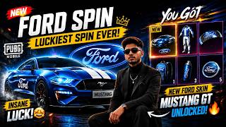 Spent 5000 UC on NEW FORD SPIN... Mustang GT UNLOCKED?! 😱🔥| PUBG MOBILE X FORD screenshot 4