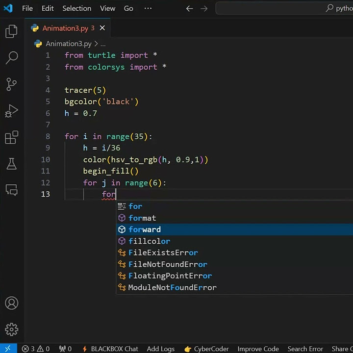 Animation || #python #pythonprogramming #pythontutorial #viralshorts # ...