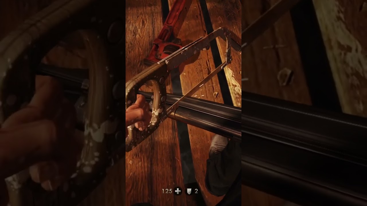 Sawing off a shotgun Wolfenstein TOB